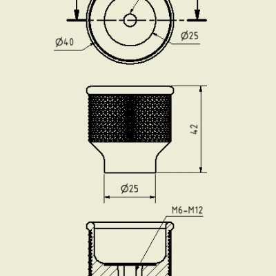 Tay Nắm Vặn / Knurled Knob Rändelgriff