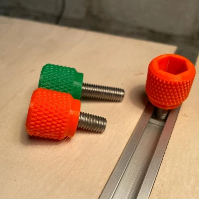 Ốc Vặn/Nút Vặn/Đai Ốc Ren Hoa Văn M3, M4, M5, M6, M8