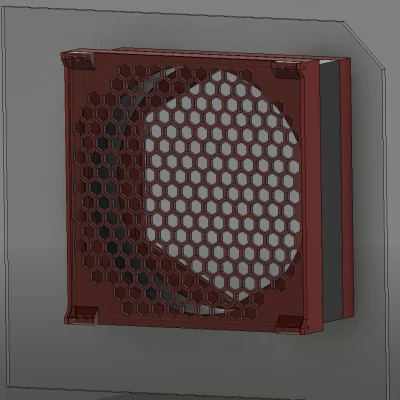 Adapter quạt 120mm và hộp lọc cho PRUSA Enclosure