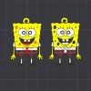 Móc khóa/mặt dây chuyền Spongebob Squarepants - nhân vật hoạt hình - Thumbnail 1