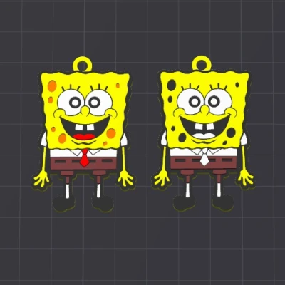 Móc khóa/mặt dây chuyền Spongebob Squarepants - nhân vật hoạt hình
