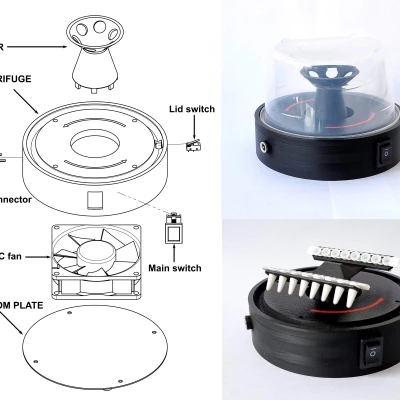Máy ly tâm mini để bàn cho dải PCR và ống nghiệm