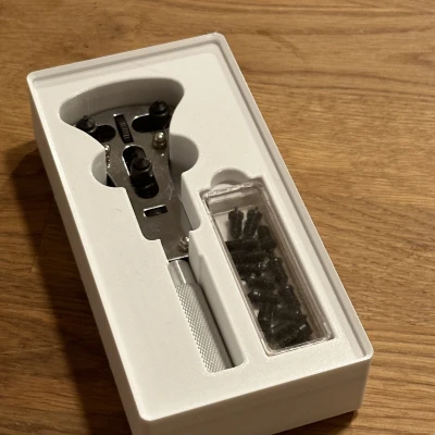 Kệ Giữ Dụng Cụ Mở Vỏ Đồng Hồ Gridfinity 4x2