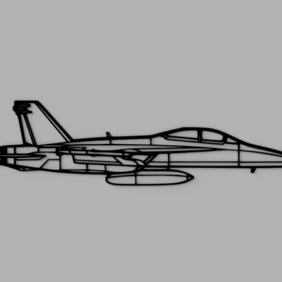 Mô Hình Máy Bay McDonnell Douglas F/A-18 F18 Hornet Trang Trí Tường