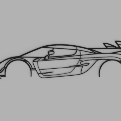 Tranh Tường Silhouette Koenigsegg Jesko