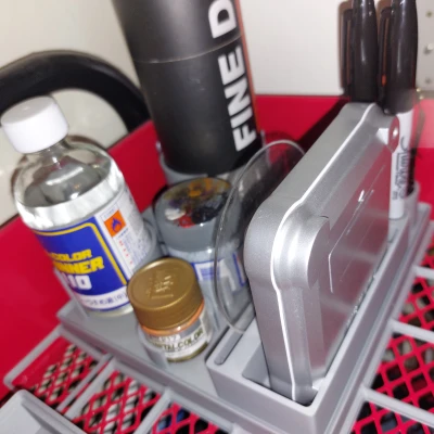 Hộp Gridfinity - Phụ kiện sơn vẽ