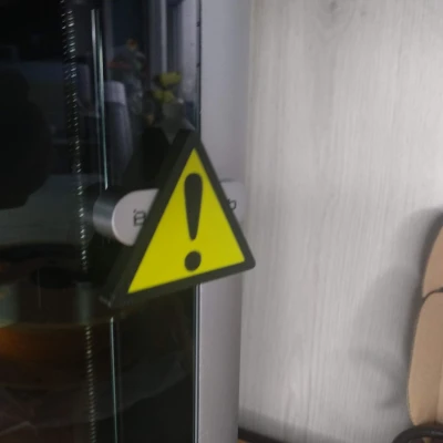 Nắp Tay Nắm Biển Báo / Cảnh Báo X1C / P1S | Đừng Làm Phiền Khi Đang In