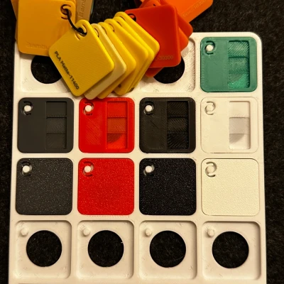 Mẫu kiểm tra độ trong suốt sợi filament (0.2, 0.4, 1.0 & 2.0 mm)