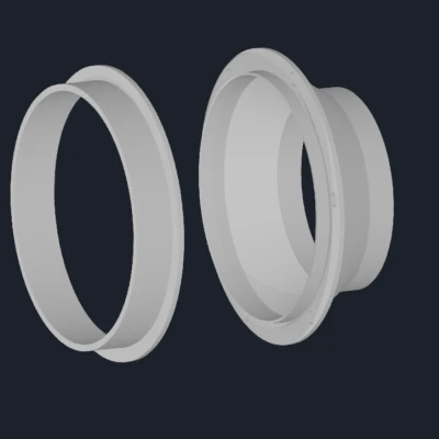 Adapter Nối Ống | 76mm sang 100mm | 3 inch sang 4 inch | Nam Châm