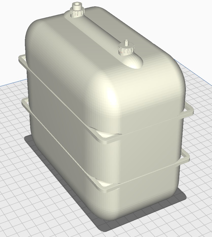 Mô hình xe tăng dầu sưởi tỉ lệ 1:10