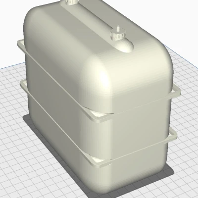 Mô hình xe tăng dầu sưởi tỉ lệ 1:10