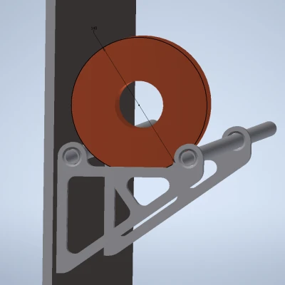 Giá Treo Tường Đựng Cuộn Filament 250g