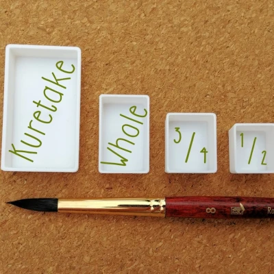 KHAY NỬA VÀ KHAY TRÒN cho Bảng màu màu nước hoặc màu gouache