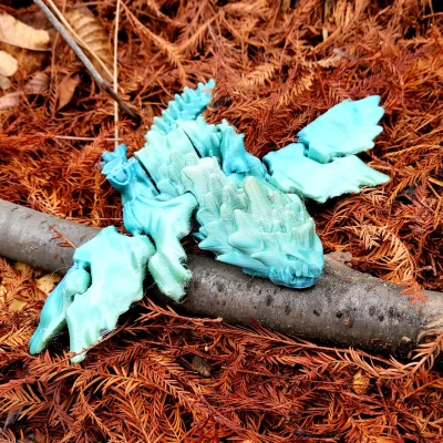 Rồng Tinh Linh Khớp Nối_Rồng Dẻo_Không Cần Support_Dễ In_In Một Lần