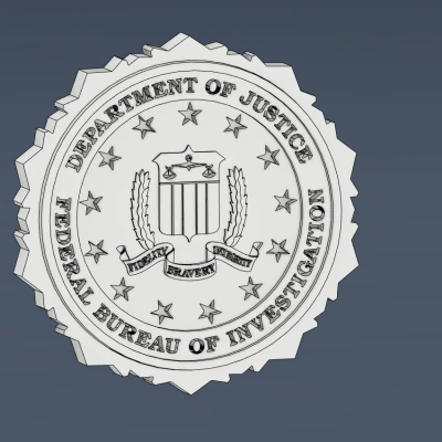Logo FBI - In 3D
