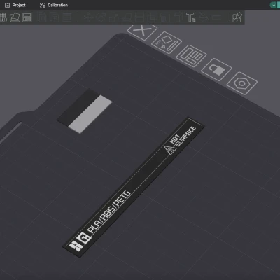 Tấm PEI Vân QR Code Cho Bambu Lab X1C, P1P