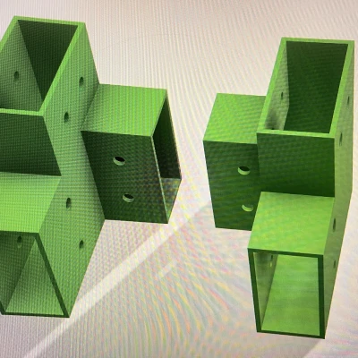 Đầu Nối Góc Cho Thanh Gỗ 24mm x 48mm