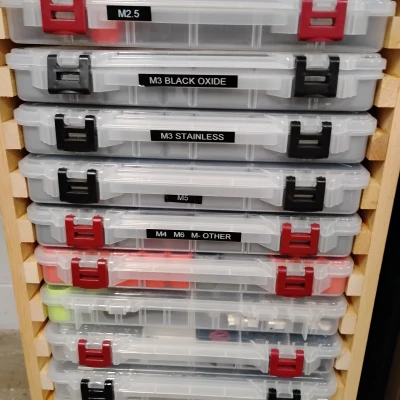 Hộp Đựng Đồ Bộ Phận Nhỏ Dòng Plano 3700 Tối Giản In Nhanh