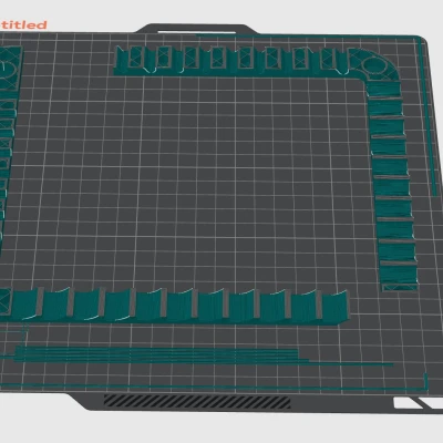 Bambu Lab X1C - Giá đỡ kính trên có lỗ thông hơi và hỗ trợ nam châm