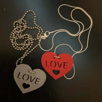 Dây Chuyền Trái Tim Quà Valentine Cho Móc Khóa/Balo