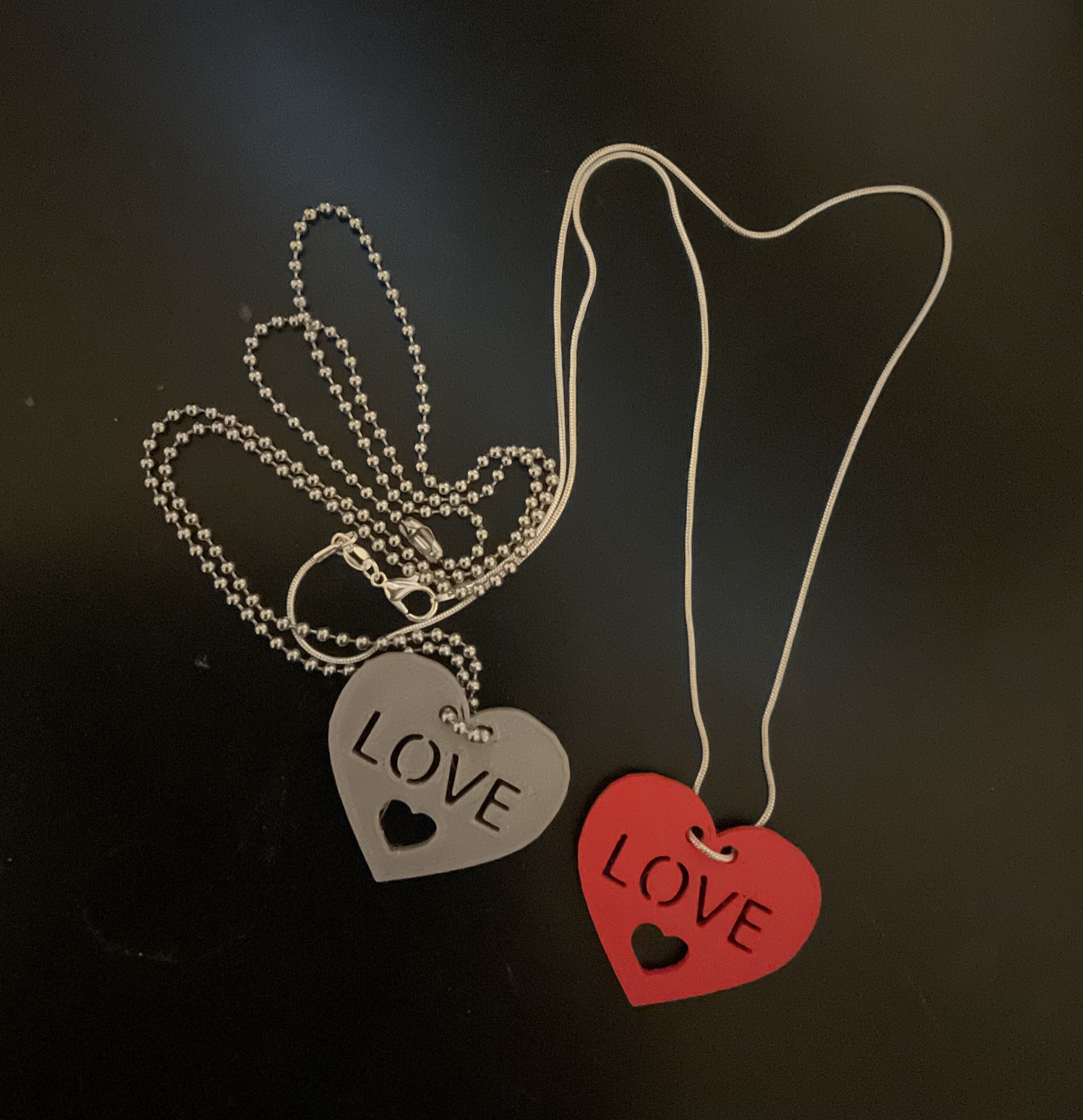 Dây Chuyền Trái Tim Quà Valentine Cho Móc Khóa/Balo