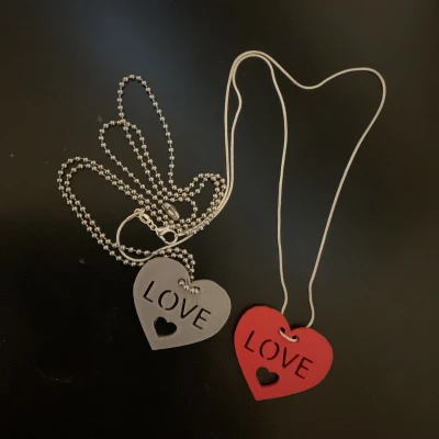 Dây Chuyền Trái Tim Quà Valentine Cho Móc Khóa/Balo