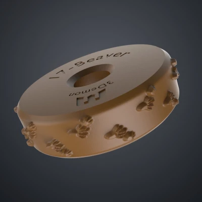 Bánh Xe Dập Cho Đất Sét — Dấu Chân Động Vật Vol.7 (17) Hải Ly