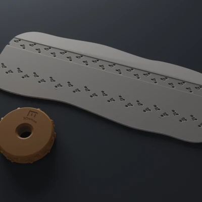 Bánh Xe Dập Cho Đất Sét — Dấu Chân Động Vật Vol.7 (17) Hải Ly