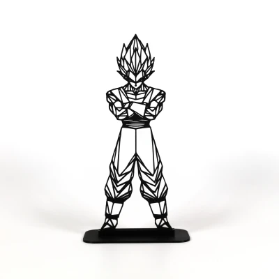 Vegeta Hình Học Low Poly