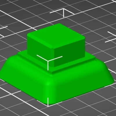 Chân đế ống vuông kích thước trong 20 x 20 mm