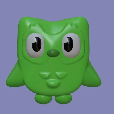 Mô Hình Chim Cú Duolingo