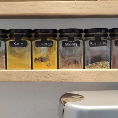 Bảng Tên Cho Kệ Gia Vị