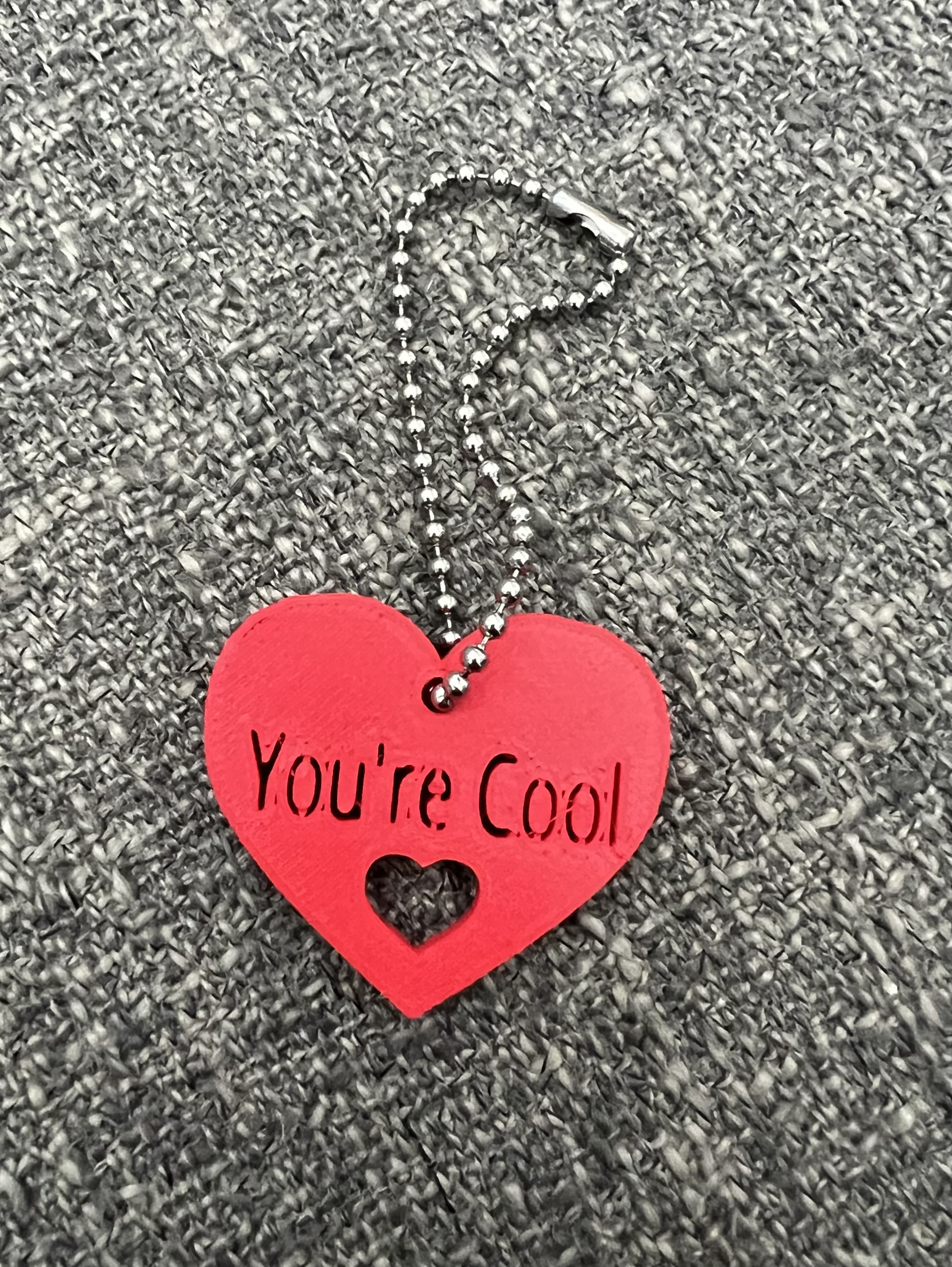 Trái Tim "Bạn Ngầu" - Móc Khóa/Vòng Cổ/Phụ Kiện Ba Lô