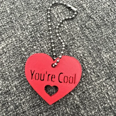 Trái Tim "Bạn Ngầu" - Móc Khóa/Vòng Cổ/Phụ Kiện Ba Lô
