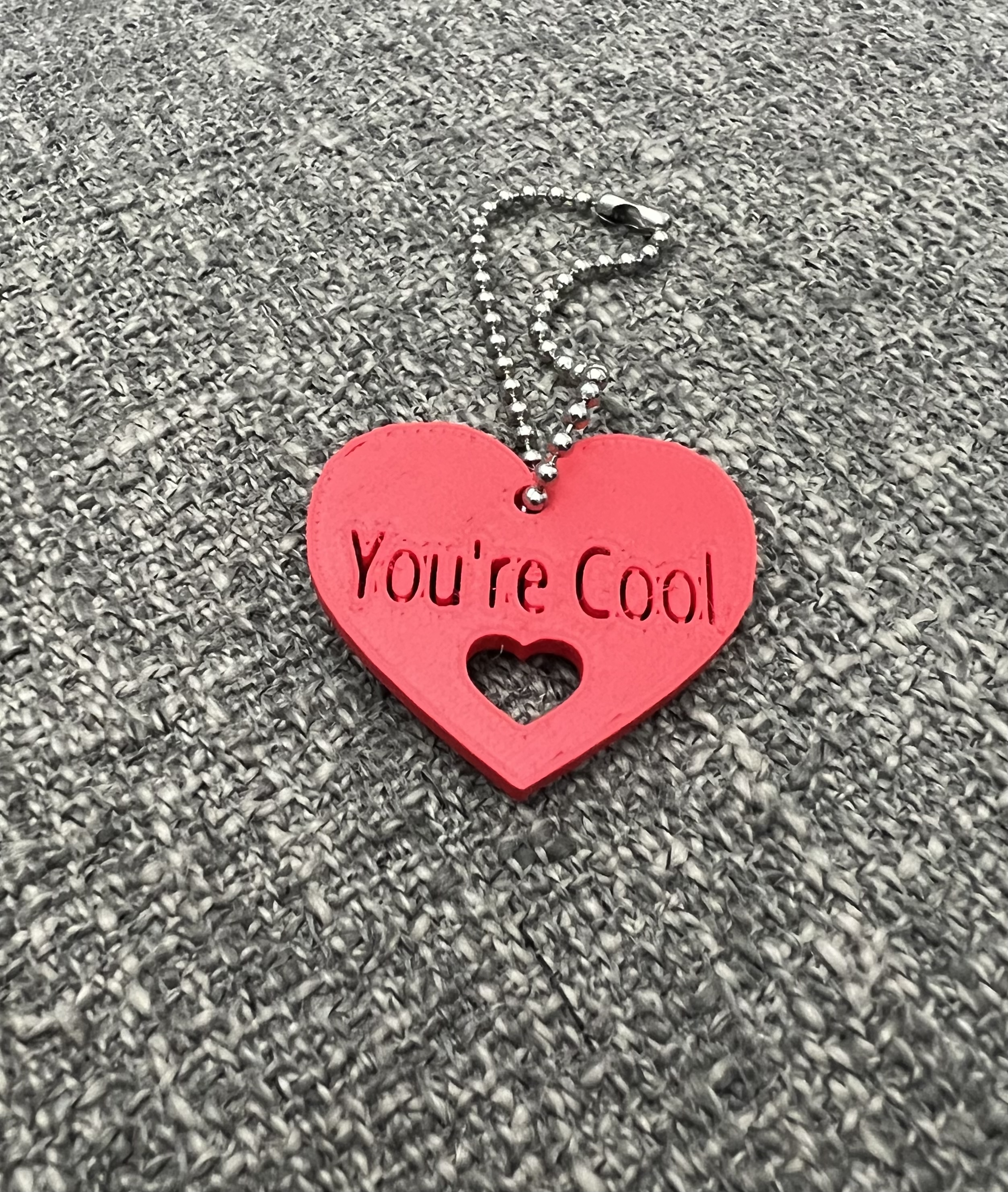 Trái Tim "Bạn Ngầu" - Móc Khóa/Vòng Cổ/Phụ Kiện Ba Lô