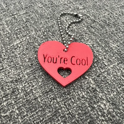 Trái Tim "Bạn Ngầu" - Móc Khóa/Vòng Cổ/Phụ Kiện Ba Lô