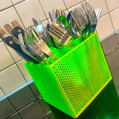 Khay Đựng Dao Dĩa Hoặc Ống Cắm Bút Kiểu Lục Giác