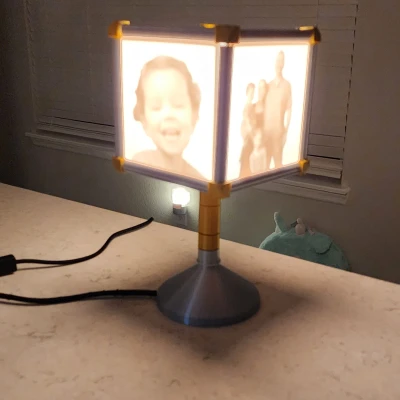 Chỉnh sửa Đèn Lithophane của Les Kaye (thiết kế vòng và cụm kẹp mới)