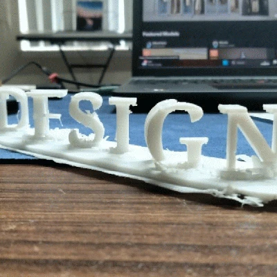 Ảo Ảnh Chữ Đôi "DESING" "INVENT"