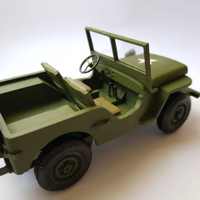 Xe Jeep Willys WW2 - Tỉ lệ 1/23