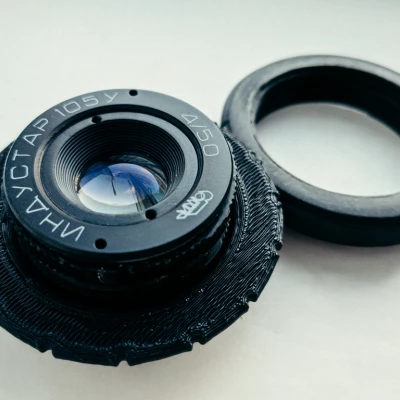 Adapter Industar-105U 4/50 cho Canon EF