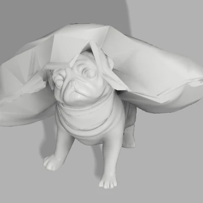 Chó Pug Nhìn Trộm Qua Gối