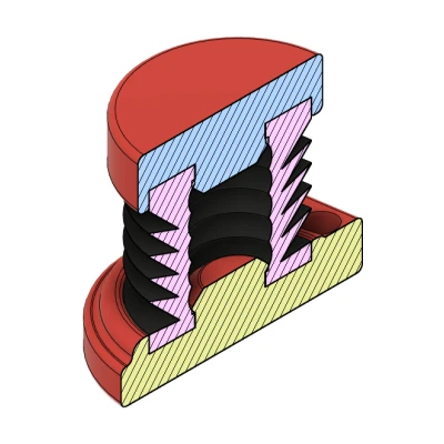 Voron 2.4 adapter cho chân chống rung bambulab