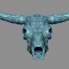 Đầu Lâu Bò Hoa Văn Tinh Xảo - Thumbnail 4