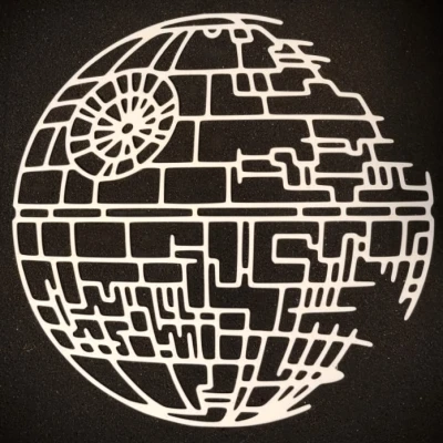 Tranh Treo Tường Ngôi Sao Chết (Death Star Wall Art)