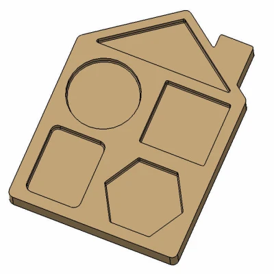 Ngôi nhà ghép hình Montessori