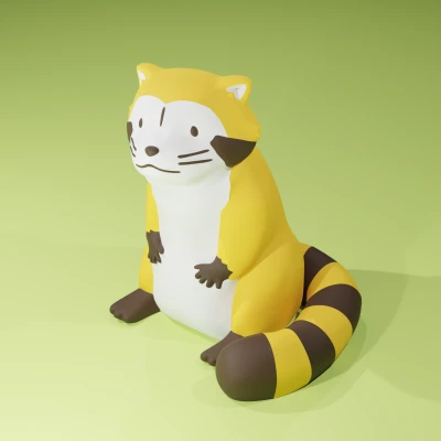 Rascal the Raccoon - Mô Hình Đa Sắc Độc Đáo