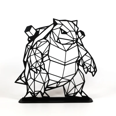 Rùa Chiến Thần Blastoise Hình Học Low Poly