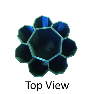 Hộp Đựng Đồ Bàn Làm Việc Hình Bát Giác