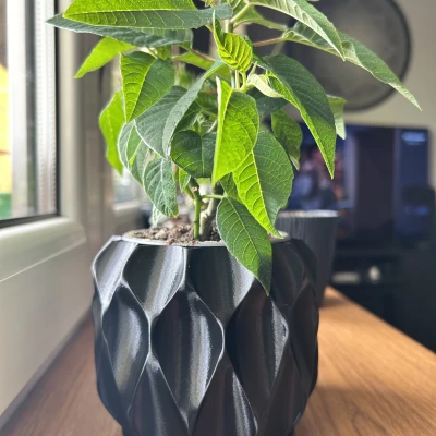 Chậu hoa văn tổ ong